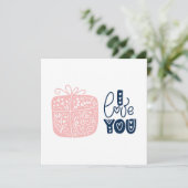 ハッピーバレンタインデーカード (スタンド正面)