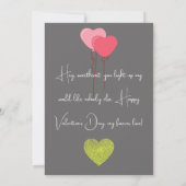 ハッピーバレンタインデーカード サンキューカード (裏面)