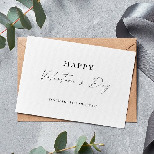 ハッピーバレンタインデーカード サンキューカード