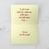 ハッピーバレンタインデーカード シーズンカード (内部)