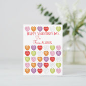 ハッピーバレンタインデーキッズクラスルームかわいい シーズンカード (スタンド正面)