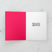 ハッピーバレンタインデーキュートタートルユーモア シーズンカード (内部)