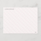 ハッピーバレンタインデーキューピッドの矢印ピンク赤 シーズンポストカード (裏面)