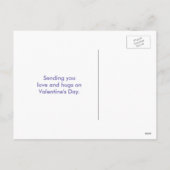 ハッピーバレンタインデーキラキラハートピンク シーズンポストカード (裏面)