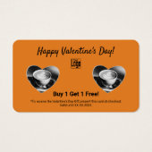 ハッピーバレンタインデーギフト券カード (正面)