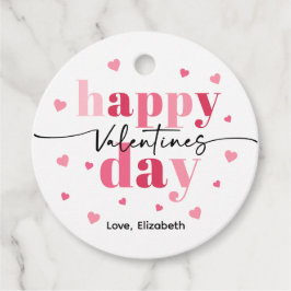 ハッピーバレンタインデークッキートリートバッグメッセージカード フェイバータグ