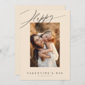 ハッピーバレンタインデークリームバレンタインカード シーズンカード (正面/裏面)