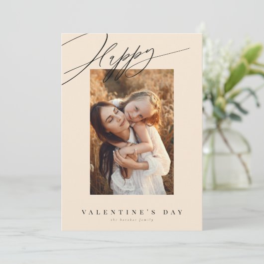 ハッピーバレンタインデークリームバレンタインカード シーズンカード (スタンド正面)