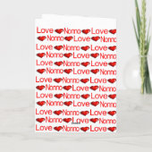 ハッピーバレンタインデーグリーティングカードノ赤いハート シーズンカード (裏面)