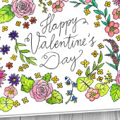 ハッピーバレンタインデーグリーティングカードバイニコールジャネス カード