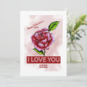 ハッピーバレンタインデーグリーティングカード サンキューカード (スタンド正面)