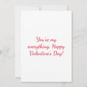 ハッピーバレンタインデーグリーティングカード サンキューカード (裏面)