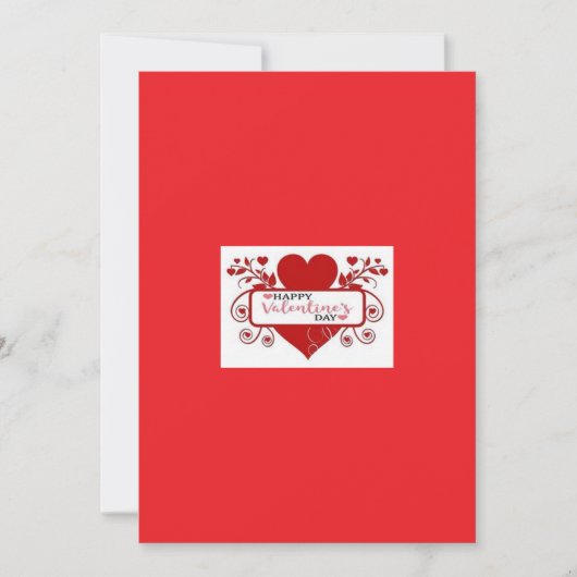 ハッピーバレンタインデーグリーティングカード シーズンカード (正面)