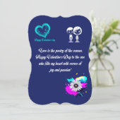 ハッピーバレンタインデーグリーティングカード シーズンカード (スタンド正面)