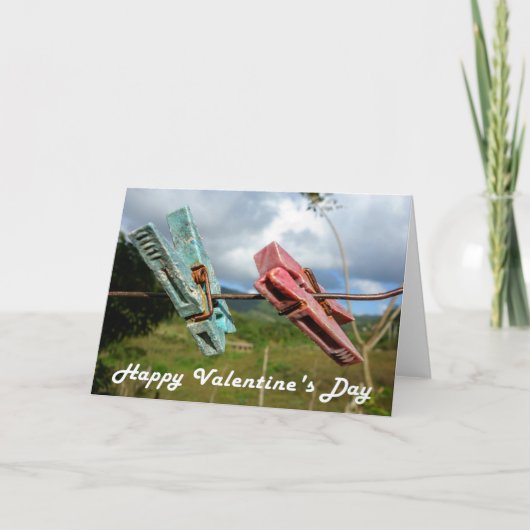 ハッピーバレンタインデーグリーティングカード シーズンカード (正面)