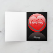 ハッピーバレンタインデーグレーティングカード シーズンカード (内部)