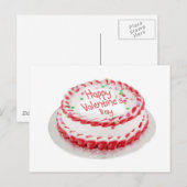 ハッピーバレンタインデーケーキ シーズンポストカード (正面/裏面)