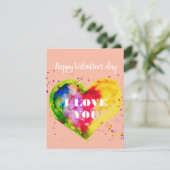 ハッピーバレンタインデーゲイカップルLGBT シーズンカード (スタンド正面)