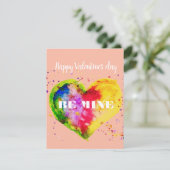 ハッピーバレンタインデーゲイカップルLGBT シーズンカード (スタンド正面)