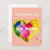 ハッピーバレンタインデーゲイカップルLGBT シーズンカード (正面/裏面)