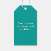 ハッピーバレンタインデーシーグリーンシンプルハートラブ ギフトタグ (裏面)