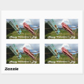 ハッピーバレンタインデーシール 長方形シール (シート)