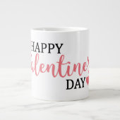 ハッピーバレンタインデージャンボホワイトコーヒーマグ ジャンボコーヒーマグカップ (正面)