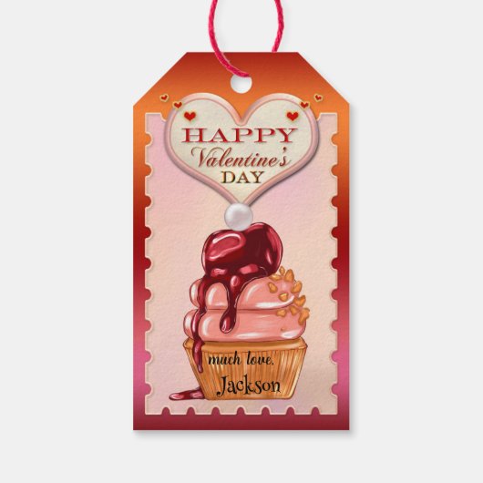 ハッピーバレンタインデースイートマフィン ギフトタグ (裏面)