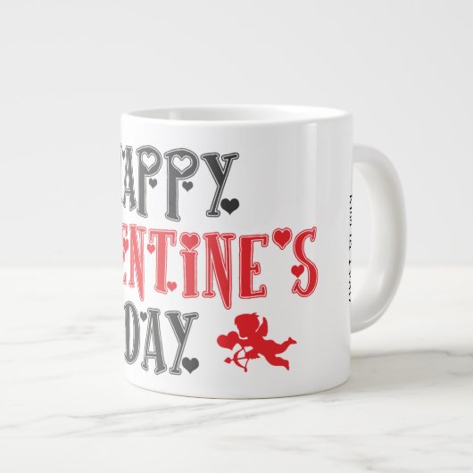 ハッピーバレンタインデースウィートメモリーズオブファースト・ラブ ジャンボコーヒーマグカップ (正面右)