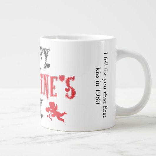 ハッピーバレンタインデースウィートメモリーズオブファースト・ラブ ジャンボコーヒーマグカップ (右)