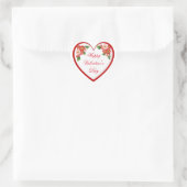 ハッピーバレンタインデーステッパーソナライズされたク ハートシール (バッグ)