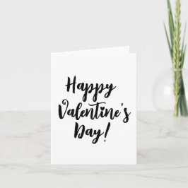 ハッピーバレンタインデースモダンクリプトタイポグラフィ カード