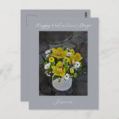 ハッピーバレンタインデースモダンクリプト写真 ポストカード (正面/裏面)