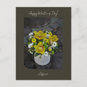 ハッピーバレンタインデースモダンクリプト写真 ポストカード (正面)