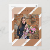 ハッピーバレンタインデースモダンクリプト写真 ポストカード (正面/裏面)