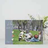 ハッピーバレンタインデースモダンクリプト写真 便箋 (スタンド正面)