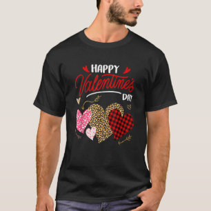 ハッピーバレンタインデースリーレオパードとプレイドサウンド Tシャツ