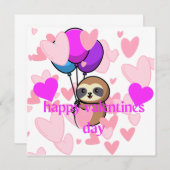 ハッピーバレンタインデースロッカード サンキューカード (正面/裏面)