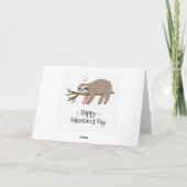 ハッピーバレンタインデースースのホリデーカード シーズンカード (裏面)