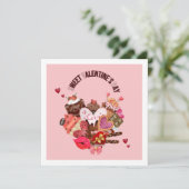 ハッピーバレンタインデーチョコレート サンキューカード (スタンド正面)