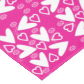 ハッピーバレンタインデーテーブルクロスピンクホワイトハート テーブルクロス (アングル)