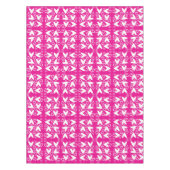 ハッピーバレンタインデーテーブルクロスピンクホワイトハート テーブルクロス (正面)