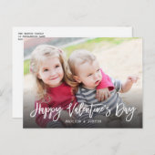ハッピーバレンタインデートレンディースクリプト写真はがき シーズンポストカード (正面/裏面)