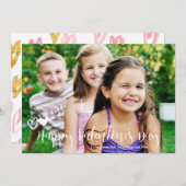 ハッピーバレンタインデートレンディーハートフォトカード シーズンカード (正面/裏面)