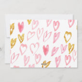 ハッピーバレンタインデートレンディーハートフォトカード シーズンカード (裏面)