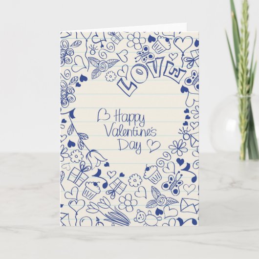 ハッピーバレンタインデードードル！ シーズンカード (正面)