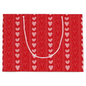 ハッピーバレンタインデードードル ラージペーパーバッグ (正面)