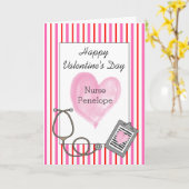 ハッピーバレンタインデーナース カード (黄色い花)