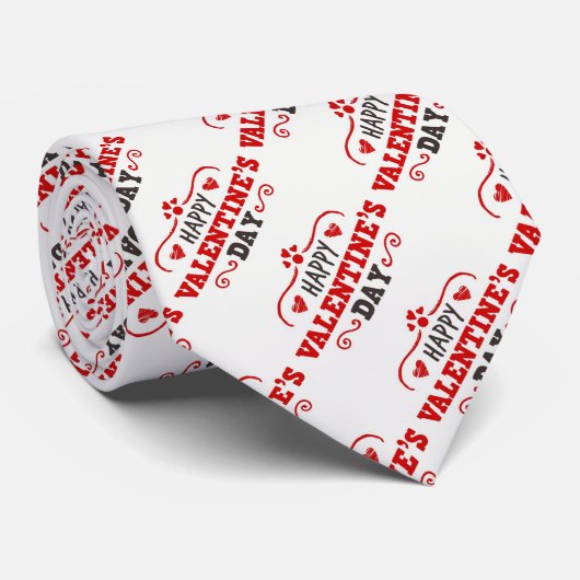 ハッピーバレンタインデーネックタイ ネクタイ (ロール)