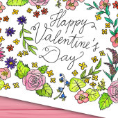 ハッピーバレンタインデーハガキbyニコールジャネス ポストカード